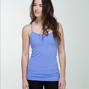 Lululemon Power Y Tank Size 6 Blue *Lullaby*